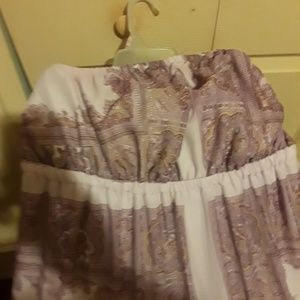 Womens strapless plus size Maxi dress